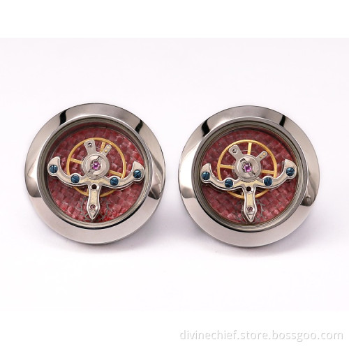 Stainless Steel Cufflinks For Mens Shirt With Custom Logo